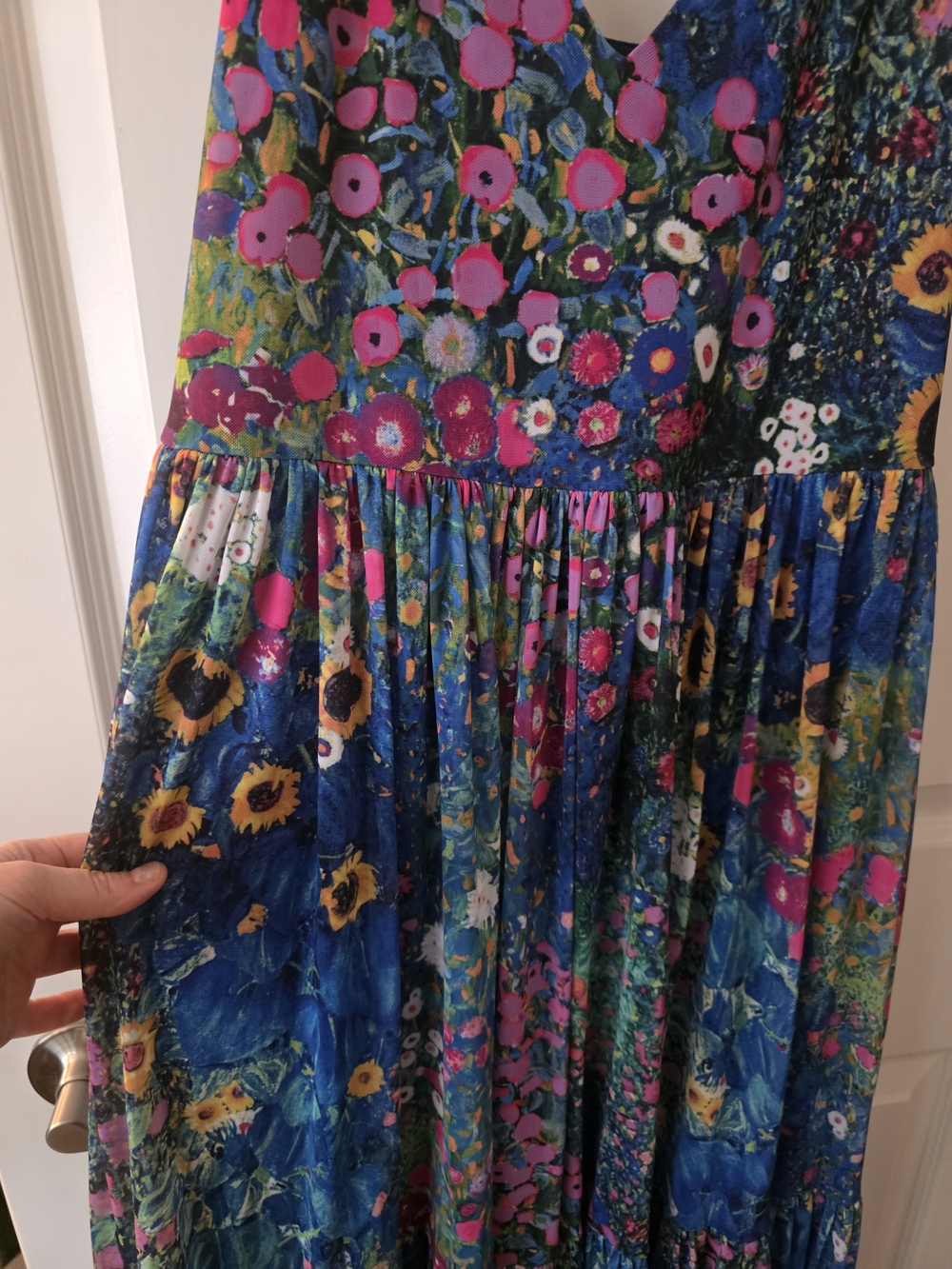 BlackMilk Klimt Collage Sheer Midaxi Dress Size M - Picture 6 of 8